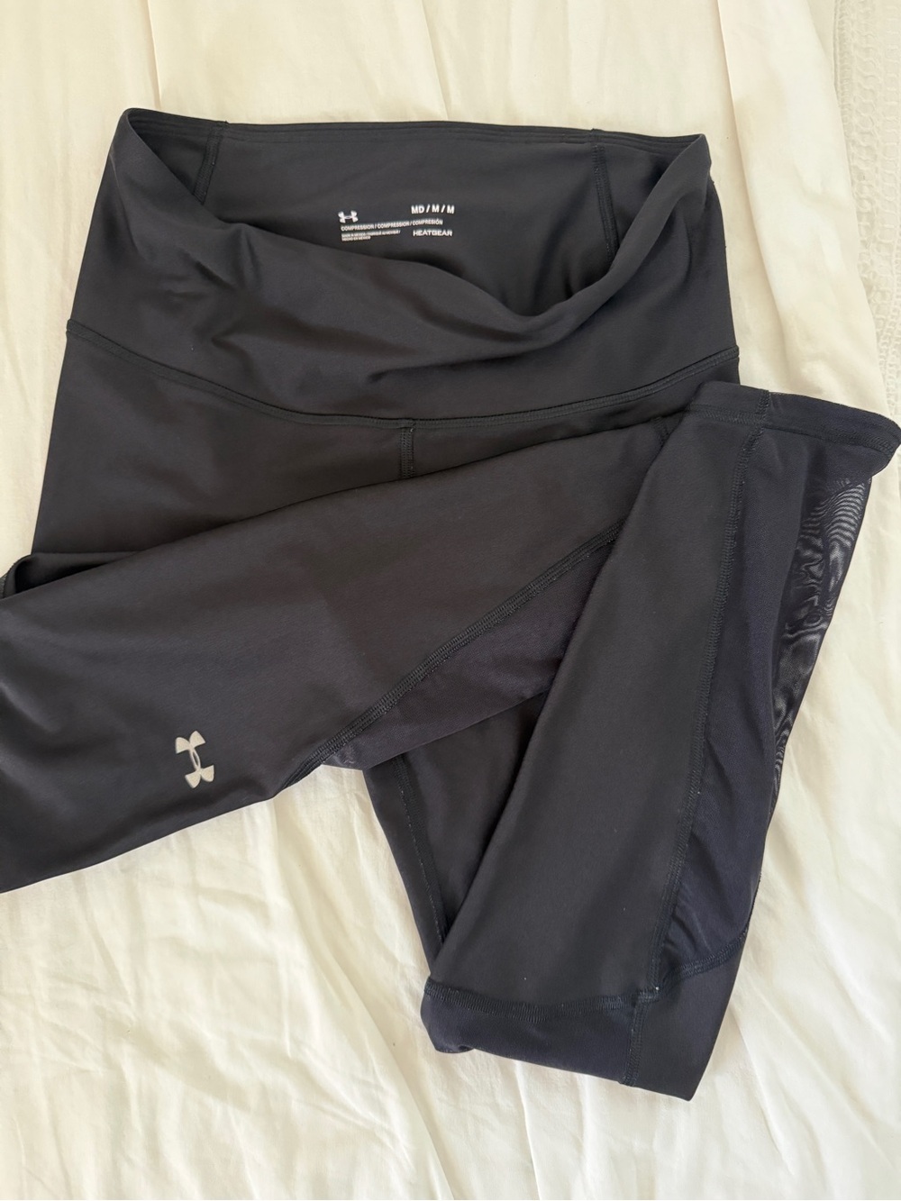 Under Armour Black Women's Performance Leggings with Reflective Logo